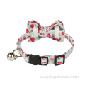 Lindo collar de gatos con campana y pajarita